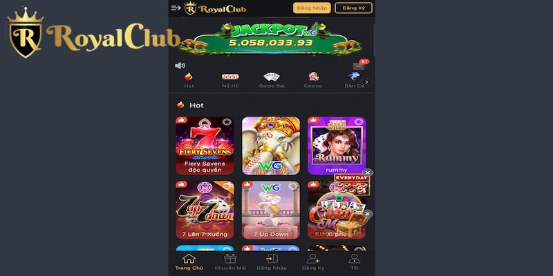 Hình ảnh trang web mới nhất của cổng game trực tuyến