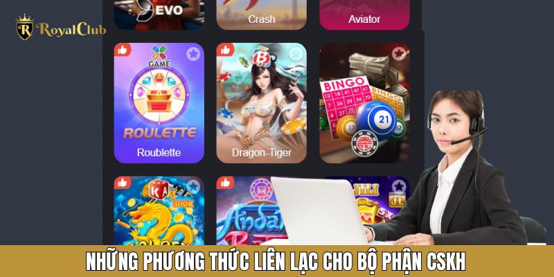 Những phương thức liên lạc cho bộ phận CSKH