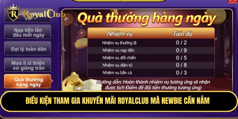 Thành viên cần tuân thủ đúng các quy định khuyến mãi tại Royalclub
